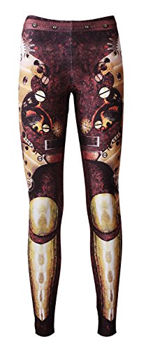 Insanity Clothing Tradicional máquina steampunk mecánica relojes cinturones Armour engranajes Leggings