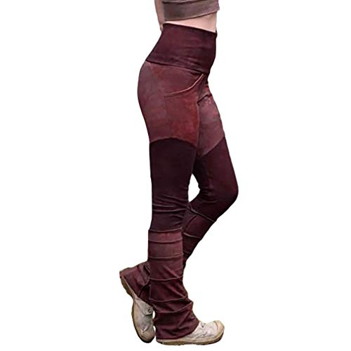 Kunfang Nuevo Medieval Renacimiento Mujeres Gótico Steampunk Pantalón Pantalones Cosplay Traje Pantalón Skinny Party Pantalones Largos